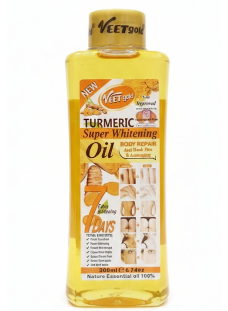 Turmeric Super Whitening Body Repair Oil, 200ml